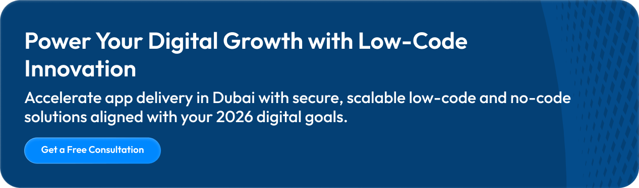 How Low-Code & No-Code Platforms in Dubai Are Accelerating App Delivery in 2026? 10 Power Your Digital Growth with Low-Code Innovation
