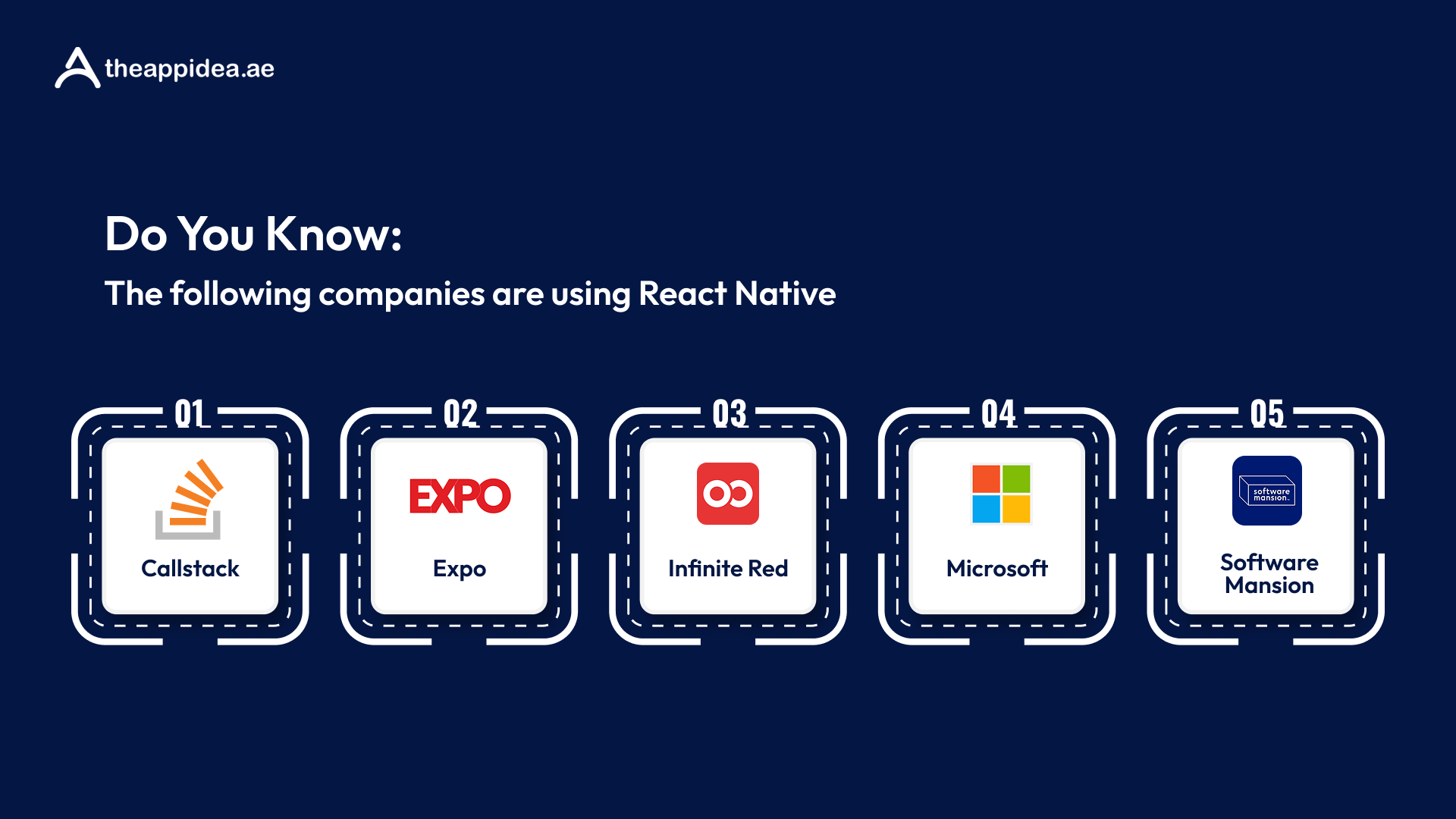 Flutter vs React Native in Dubai: Performance, Cost, Which Framework Wins in UAE? 8 The following companies are using React Native_